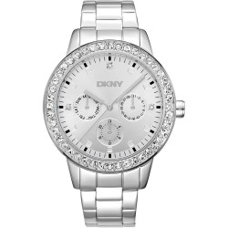 часовник,часовници,dkny,parsons,multi,glitz,40,mm,watch,silver,grey,silver,grey,mineral,(silver)