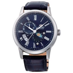 часовник,часовници,orient,watches,classic,sun,&,moon,43,mm,watch,blue,blue,sapphire,(blue)