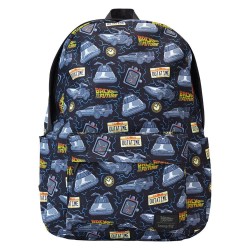 раница,раници,loungefly,back,to,the,future,backpack,multicolor,(blue)