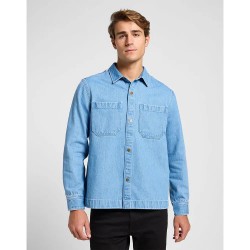 мъжки,якета,lee,2,pkt,overshirt,light,wash,(blue)
