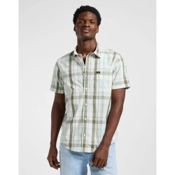 риза,с,къс,ръкав,мъжки,ризи,lee,button,down,short,sleeve,shirt,concrete,sage,(green)