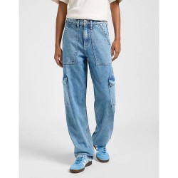 дънки,дамски,панталони,lee,cargo,jeans,new,outlook,(blue)