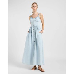 рокля,дамски,поли,и,рокли,lee,corset,sleeveless,long,dress,blue,(quick,change)