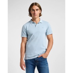 мъжки,блузи,с,яка,lee,garment,dye,short,sleeve,polo,concrete,gray,(blue)