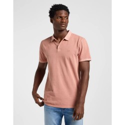 мъжки,блузи,с,яка,lee,garment,dye,short,sleeve,polo,sepia,(pink)
