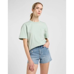 тениска,дамски,тениски,lee,pocket,short,sleeve,t,shirt,soft,sage,(green)