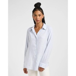 риза,с,дълъг,ръкав,дамски,блузи,дамски,ризи,lee,pocketless,long,sleeve,shirt,concrete,pinstripe