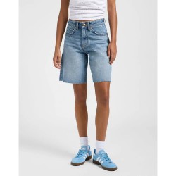 къси,панталони,дамски,панталони,lee,rider,loose,fit,denim,shorts,down,the,river,(blue)