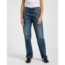 дънки,дамски,панталони,lee,rider,loose,jeans,dark,retreat,(blue)