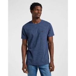 тениска,мъжки,тениски,lee,ultimate,pocket,short,sleeve,t,shirt,navy,mele,(blue)
