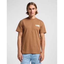 тениска,мъжки,тениски,lee,ww,graphic,short,sleeve,t,shirt,burlwood,(brown)
