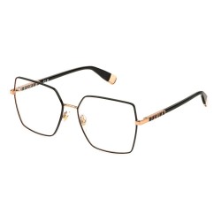 очила,furla,vfu875,square,woman,glasses,black,(shiny,copper,gold,with,coloured,parts)
