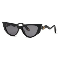 слънчеви,очила,слънчеви,очила,roberto,cavalli,src128m,cat,eye,woman,sunglasses,shiny,black,(black)