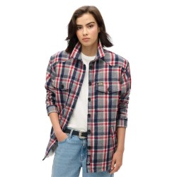 карирана,риза,дамски,якета,и,палта,superdry,borg,check,overshirt,grey,(red,grey,check)