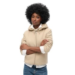 блуза,дамски,блузи,superdry,borg,lined,full,zip,sweatshirt,beige