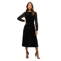 рокля,дамски,поли,и,рокли,superdry,lace,long,sleeve,short,dress,black,(black)