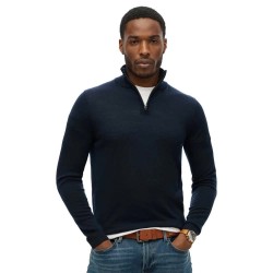 блуза,мъжки,пуловери,superdry,merino,half,zip,sweater,blue,(eclipse,navy)
