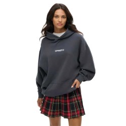 суичър,дамски,блузи,superdry,micro,logo,graphic,pluse,size,hoodie,grey