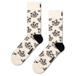 чорапи,мъжки,чорапи,happy,socks,cat,crew,socks,white,(white)