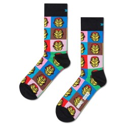 чорапи,мъжки,чорапи,happy,socks,marvel,iron,man,crew,socks,multicolor,(black)