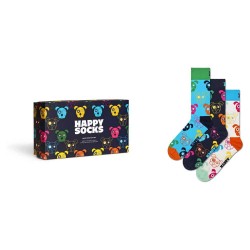чорапи,мъжки,чорапи,happy,socks,mixed,dogs,gift,set,crew,socks,3,pairs,multicolor,(navy)
