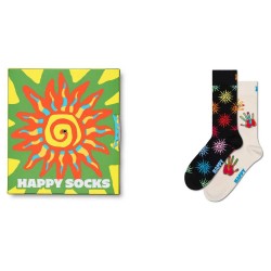чорапи,мъжки,чорапи,happy,socks,summer,swirl,gift,set,crew,socks,2,pairs,black,(green)