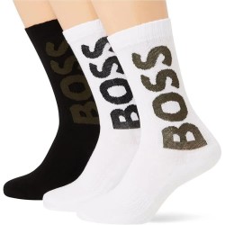 чорапи,мъжки,чорапи,boss,rib,logo,10263518,socks,3,pairs,open,miscellaneous,(white,black)