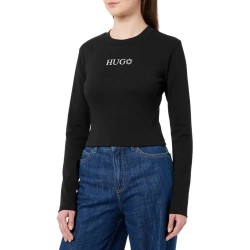 блуза,дамски,блузи,hugo,della,10258222,blue,sweatshirt,black