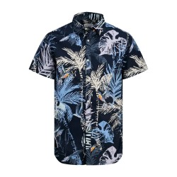 риза,с,къс,ръкав,мъжки,ризи,jack,&,jones,hawaii,aop,short,sleeve,shirt,sky,captain,(blue)