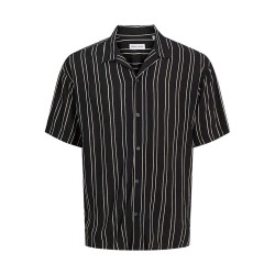 риза,с,къс,ръкав,мъжки,ризи,jack,&,jones,jeff,stripe,resort,short,sleeve,shirt,black