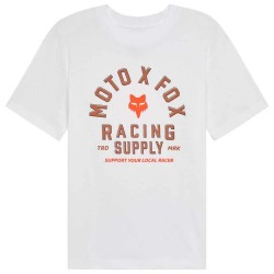 Тениска Fox Racing Local Racer short sleeve T-shirt - White (White) тениска,мъжки,тениски,дамски,тениски,fox,racing,local,racer,short,sleeve,t,shirt,white,(white)