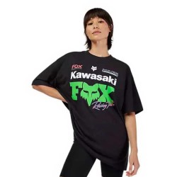 Тениска Fox Racing X Kawi Oversized short sleeve T-shirt - Black (Black) тениска,мъжки,тениски,дамски,тениски,fox,racing,x,kawi,oversized,short,sleeve,t,shirt,black,(black)
