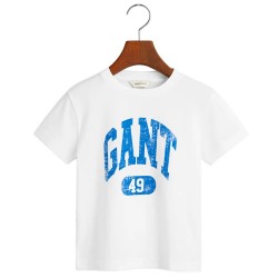 тениска,детски,тениски,gant,49,archive,print,805208,short,sleeve,t,shirt,white