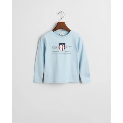 тениска,детски,тениски,gant,805183,long,sleeve,t,shirt,blue,(calming,blue)