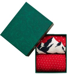 чорапи,мъжки,чорапи,gant,ski,atwork,socks,2,pairs,red,(cherry,red)