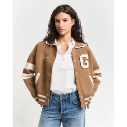 яке,дамски,якета,и,палта,gant,varsity,jacket,warm,khaki,(brown)