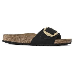 сандали,дамски,сандали,и,чехли,birkenstock,madrid,big,buckle,nubuck,leather,sandals,black,(black)