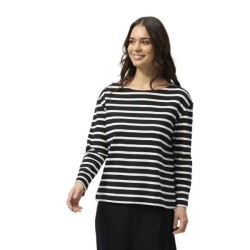 тениска,дамски,тениски,redgreen,claudia,long,sleeve,t,shirt,black,(black,stripe)