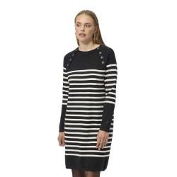 рокля,дамски,поли,и,рокли,redgreen,dune,long,sleeve,midi,dress,black,(black,stripe)