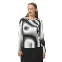 тениска,дамски,тениски,redgreen,fie,long,sleeve,t,shirt,black,(black,stripe)