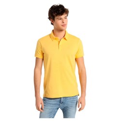 дънки,мъжки,блузи,с,яка,lois,jeans,10703,short,sleeve,polo,yellow,(yellow)