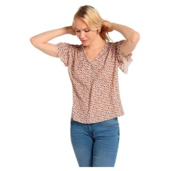 дънки,дамски,блузи,дамски,ризи,lois,jeans,10956,short,sleeve,blouse,multicolor,(print)