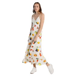 дънки,дамски,поли,и,рокли,lois,jeans,6888,long,dress,brown,(print)