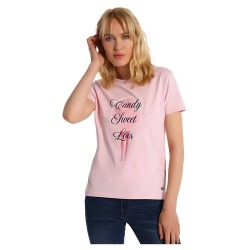 тениска,дамски,тениски,lois,jeans,7334,short,sleeve,t,shirt,pink,(pink)
