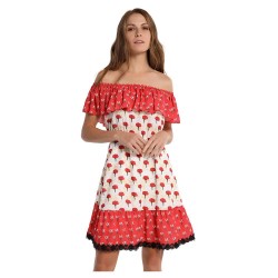 панталони,тип,чино,дамски,поли,и,рокли,victorio,&,lucchino,7011,dress,brown,(print)
