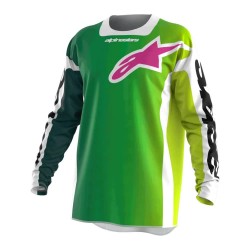 блуза,с,дълъг,ръкав,мъжки,тениски,дамски,тениски,alpinestars,fluid,portl,long,sleeve,jersey,green,(green,white,black)