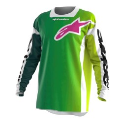 блуза,с,дълъг,ръкав,мъжки,тениски,дамски,тениски,alpinestars,racer,portl,long,sleeve,jersey,green,(green,white,black)