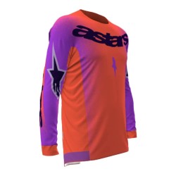 Блуза с дълъг ръкав Alpinestars Supertech Scenz long sleeve jersey - Orange (Hot Coral / Purple) блуза,с,дълъг,ръкав,мъжки,тениски,дамски,тениски,alpinestars,supertech,scenz,long,sleeve,jersey,orange,(hot,coral,purple)
