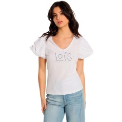 тениска,дамски,тениски,lois,jeans,10905,short,sleeve,t,shirt,white,(white)