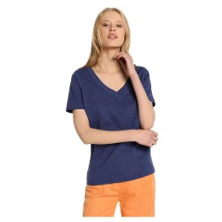 тениска,дамски,тениски,lois,jeans,10936,short,sleeve,v,neck,t,shirt,blue,(blue)